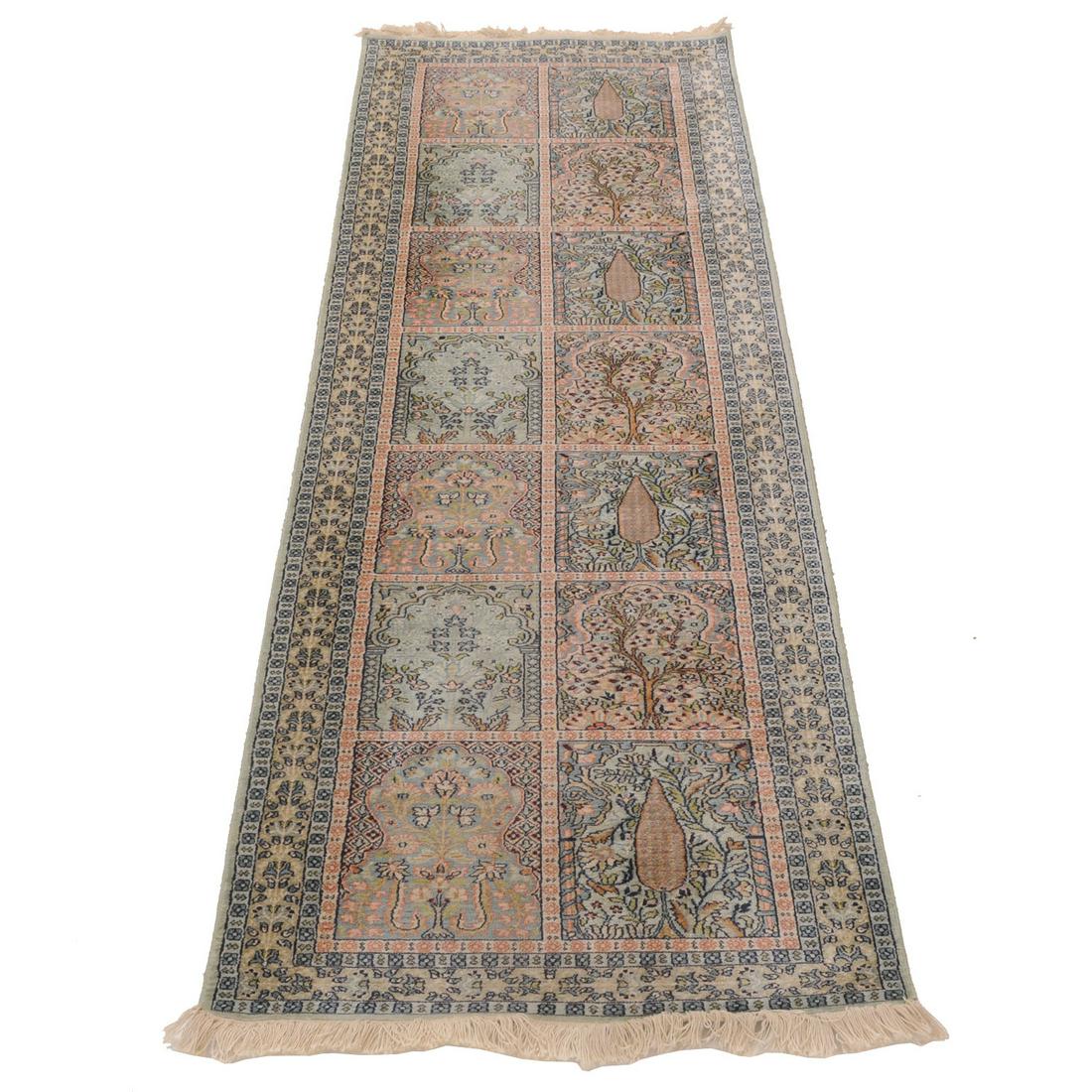 Tabriz Garden Scene Runner, 2'7" x 8'8" (1 of 2)