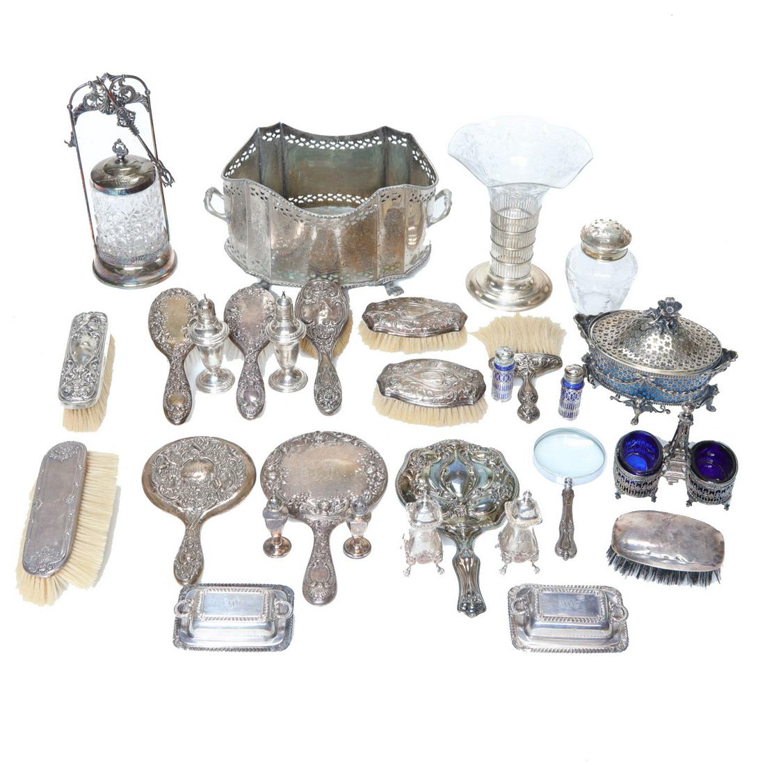 Collection of Sterling and Silver Plated Items (1 of 5)