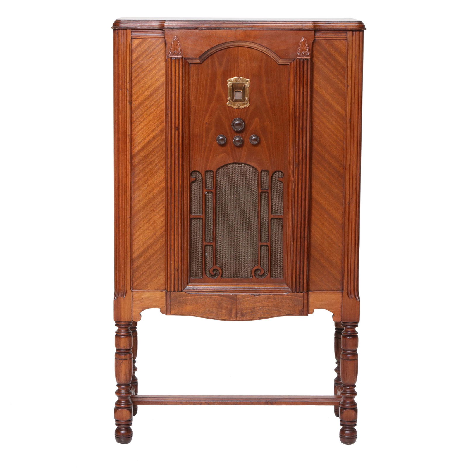 Vintage Philco Radio in Walnut Case with Reeded Columns (1 of 6)