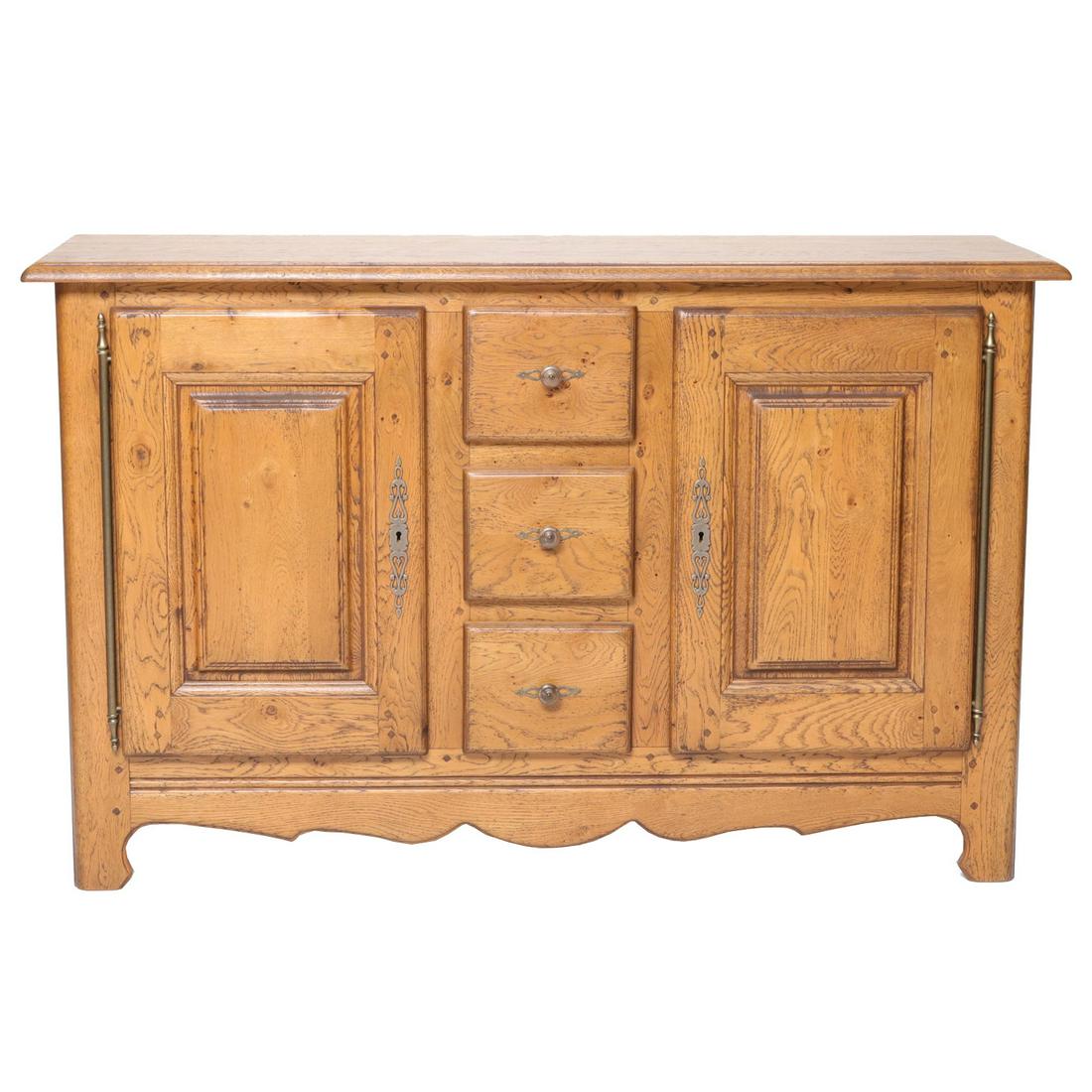 French Made Oak Buffet Cabinet with Panel Sides (1 of 6)