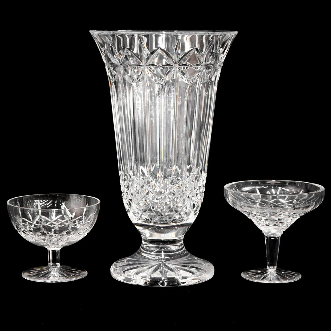 Waterford Vase and Two Waterford Compotes (1 of 4)