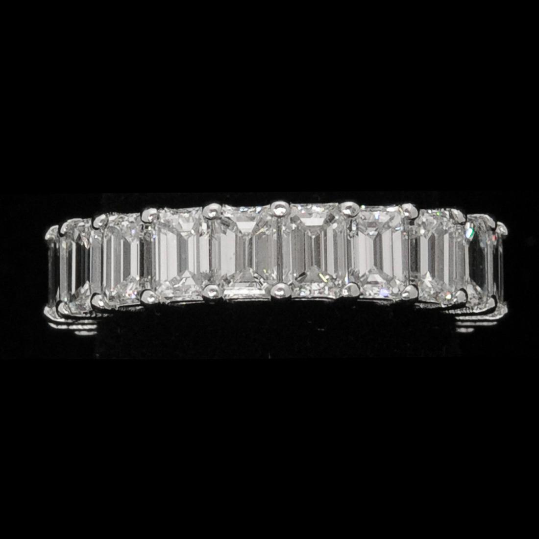 Platinum Diamond Eternity Ring, Size 6.5 (1 of 4)