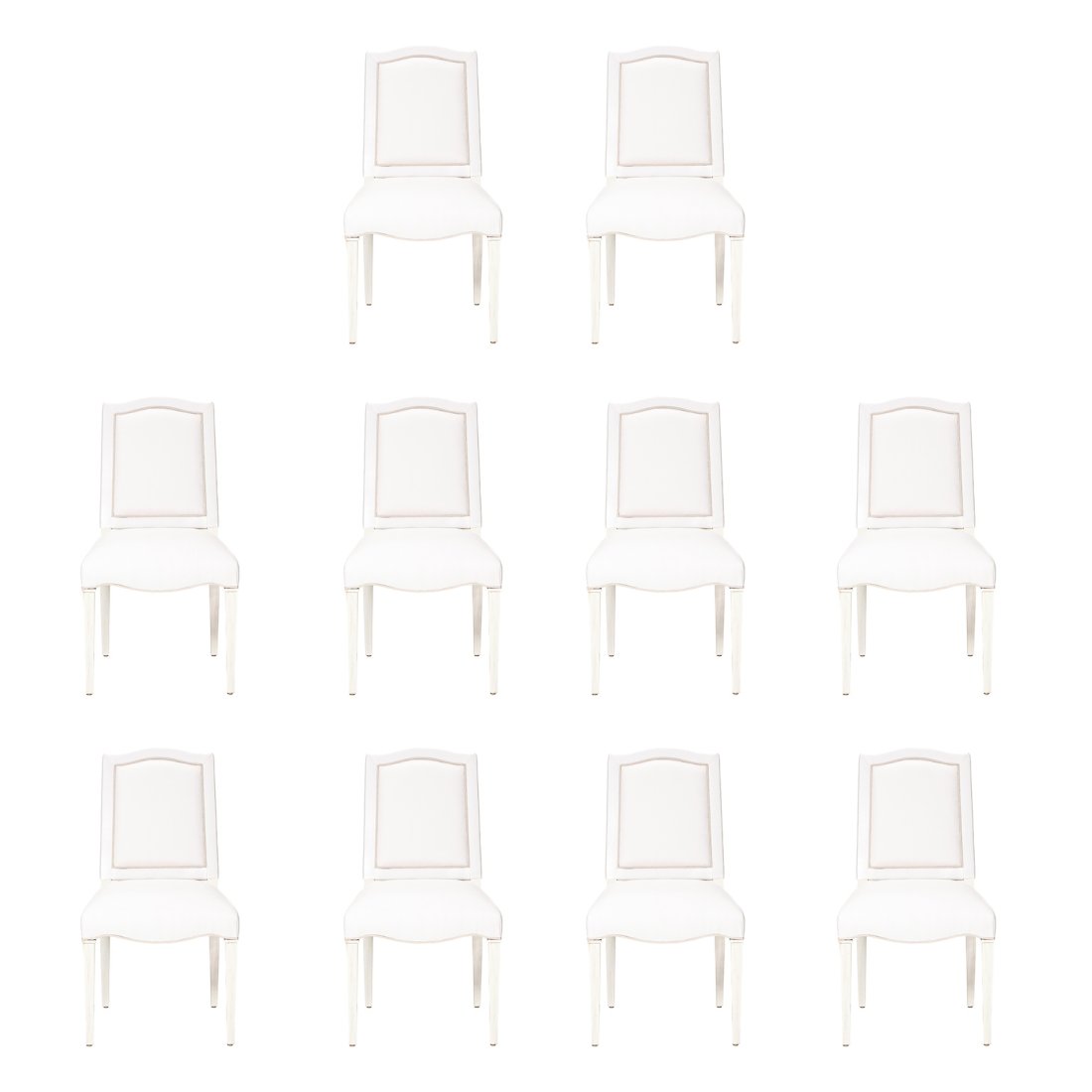 Carol Chaddock, Inspired by Guy Chaddock, Upholstered Side Chairs, Set of 10 (1 of 6)