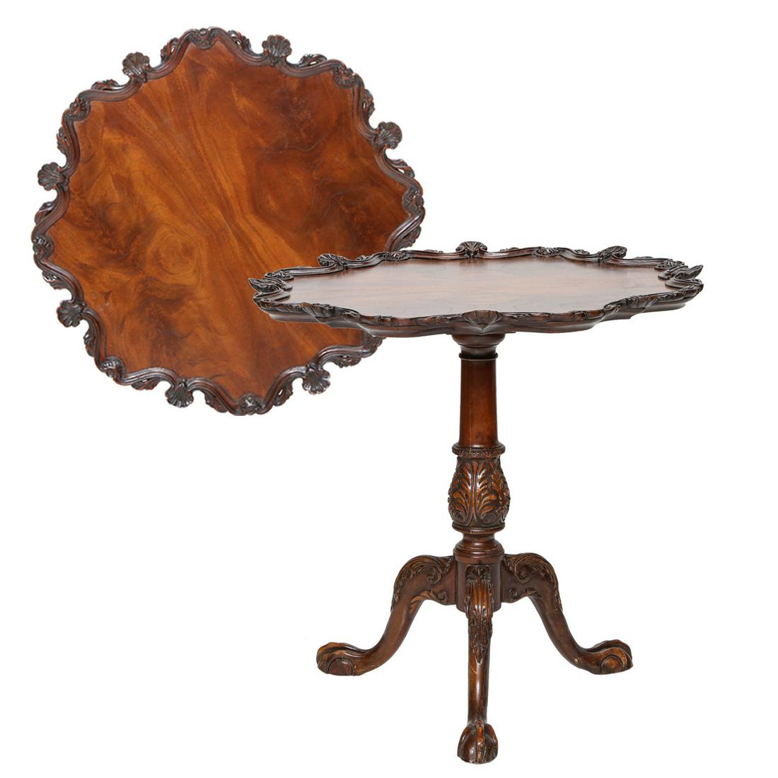 Antique English Mahogany Tripod Table (1 of 5)