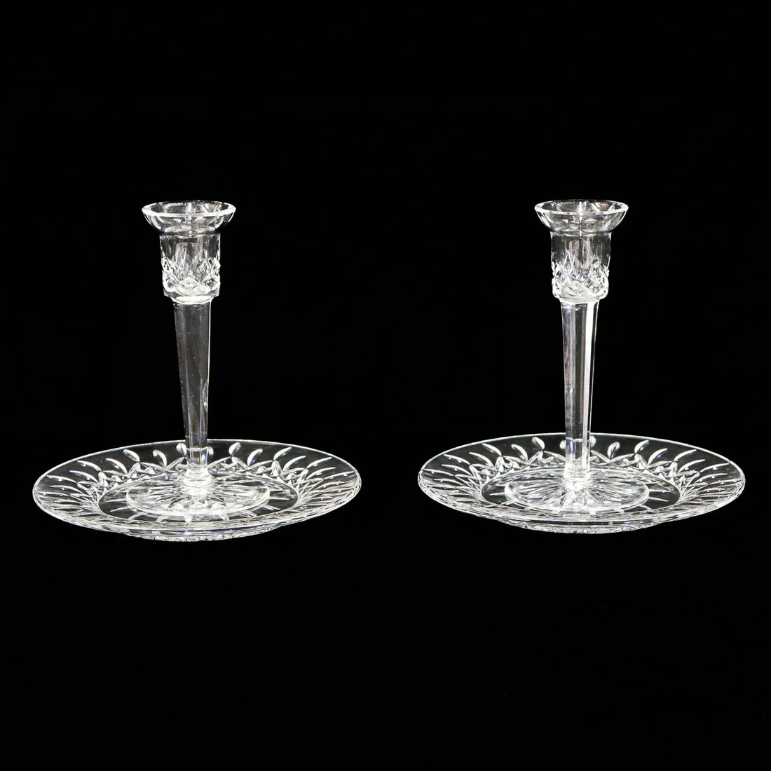 Waterford Crystal Candlesticks and Underplates (1 of 5)