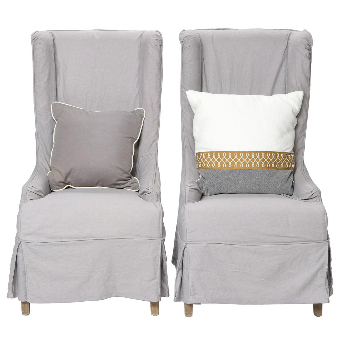 Modern High Back Upholstered Wing Chairs (1 of 5)