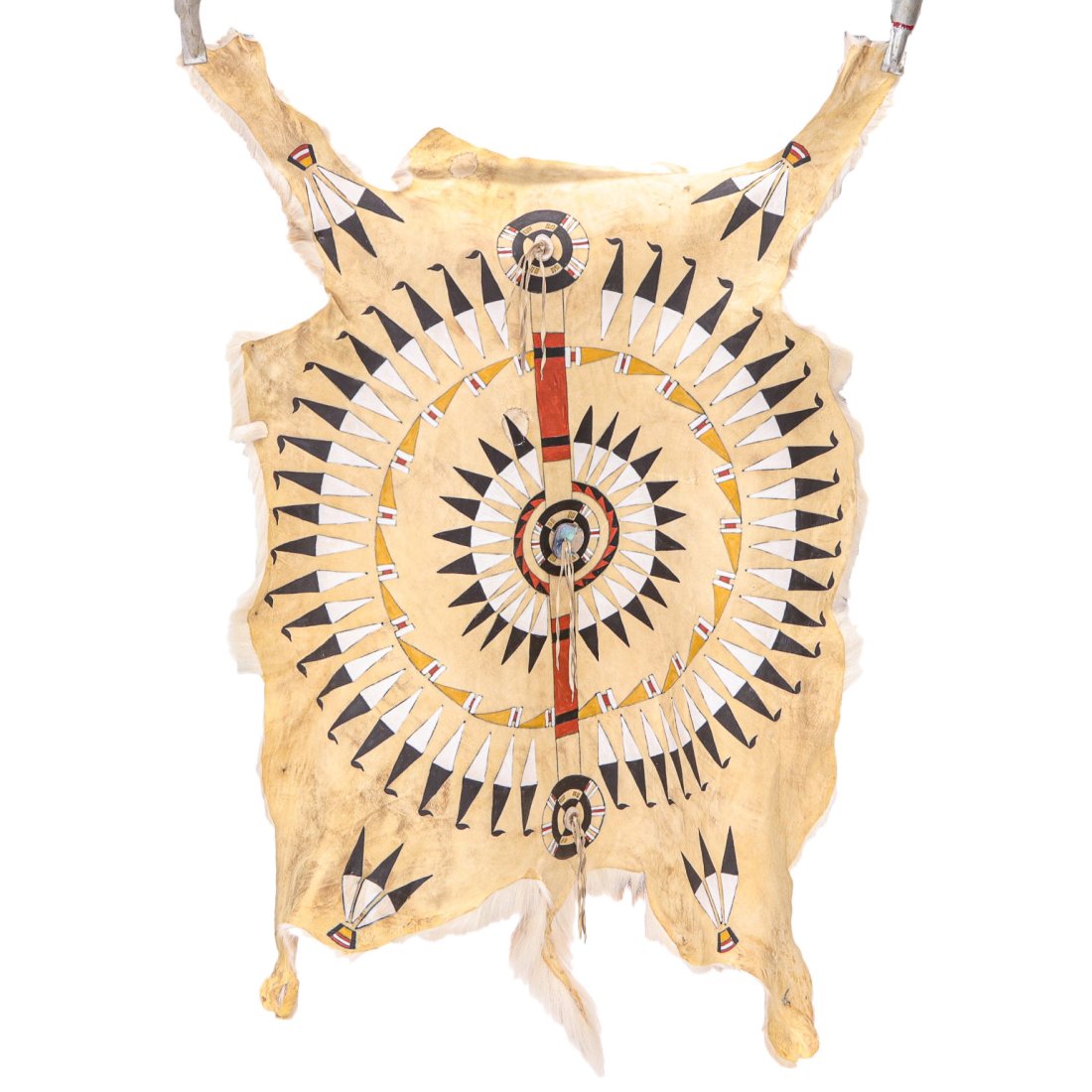 Vintage Native American Indian "Black War Bonnet Robe" (1 of 4)