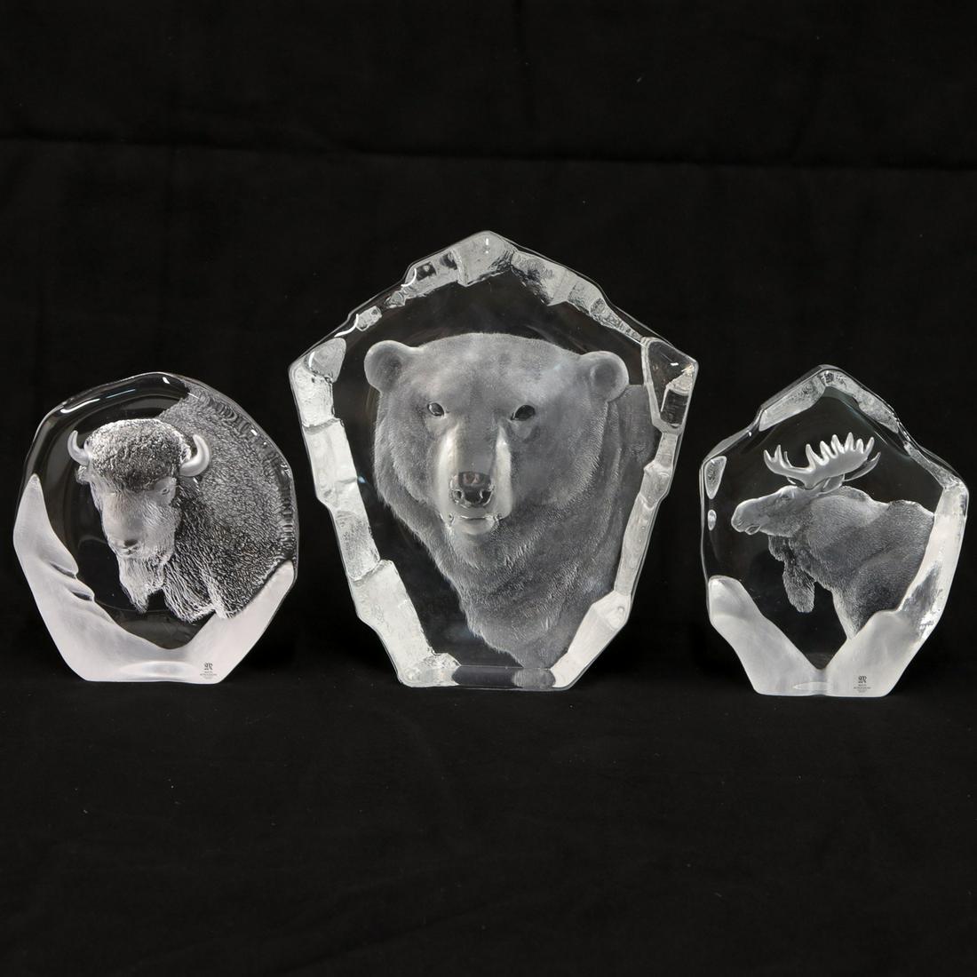 Mats Jonasson Swedish Engraved Crystal Animals (1 of 7)