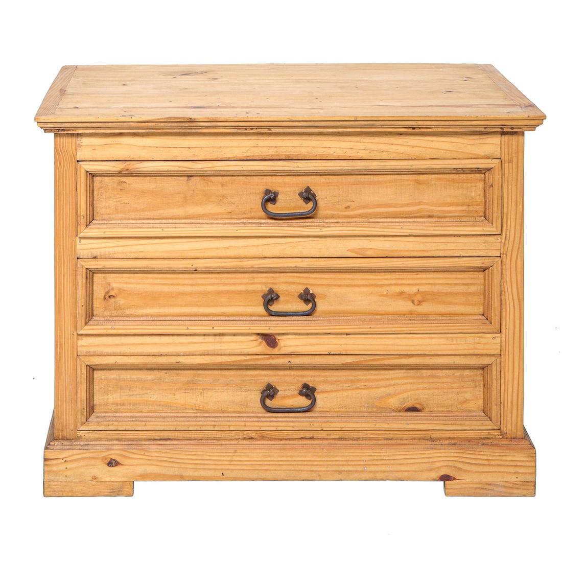 Vintage Pine Chest with Three Full Drawers (1 of 6)