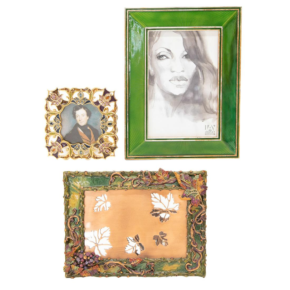 Collection of Jay Strongwater Picture Frames, Three Total (1 of 7)