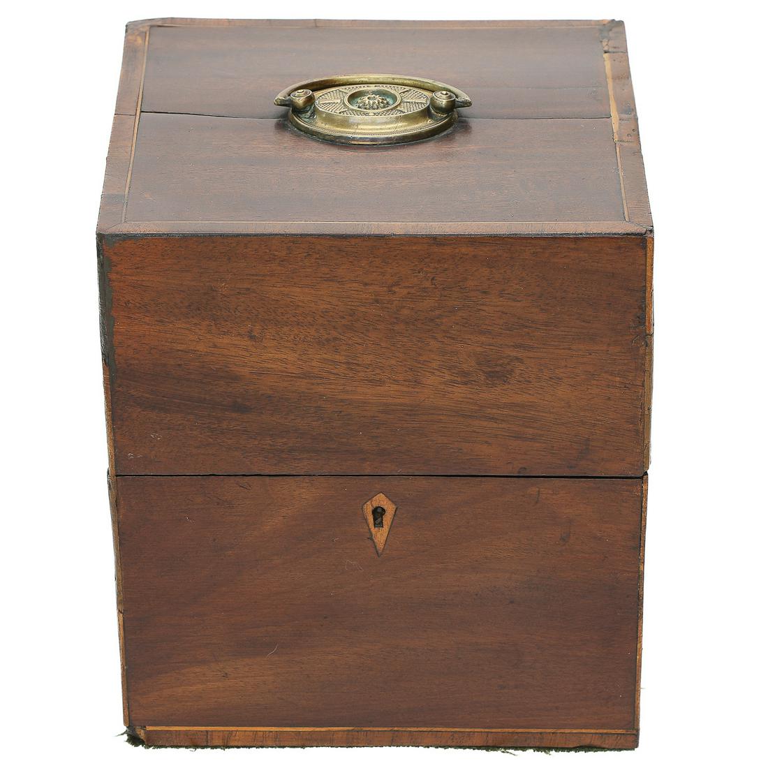 19th C. English Regency Mahogany Liquor Box, C. 1860-1880 (1 of 11)