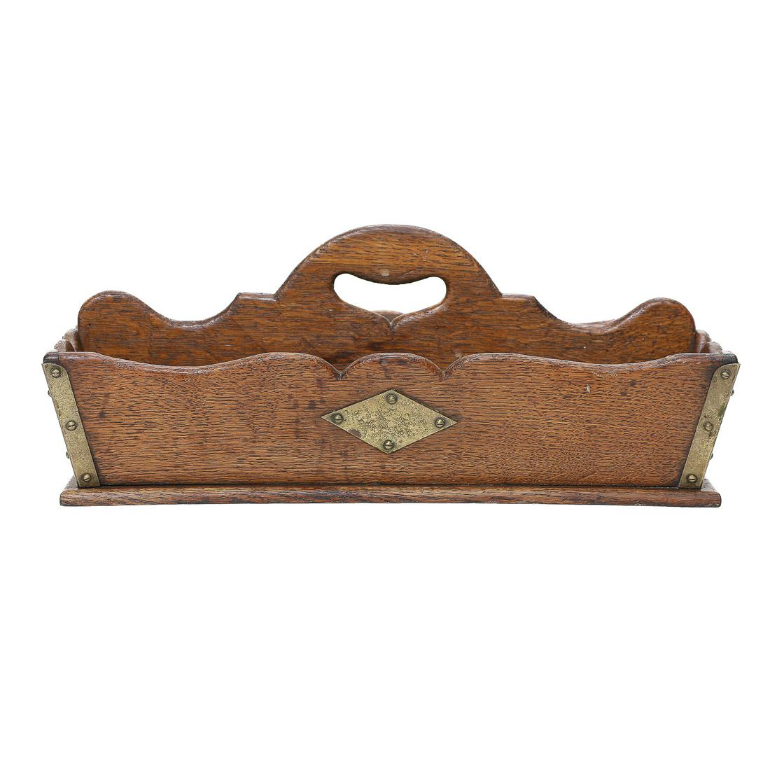 Edwardian Style English Oak Knife Carrier, C. 1890-1900 (1 of 7)