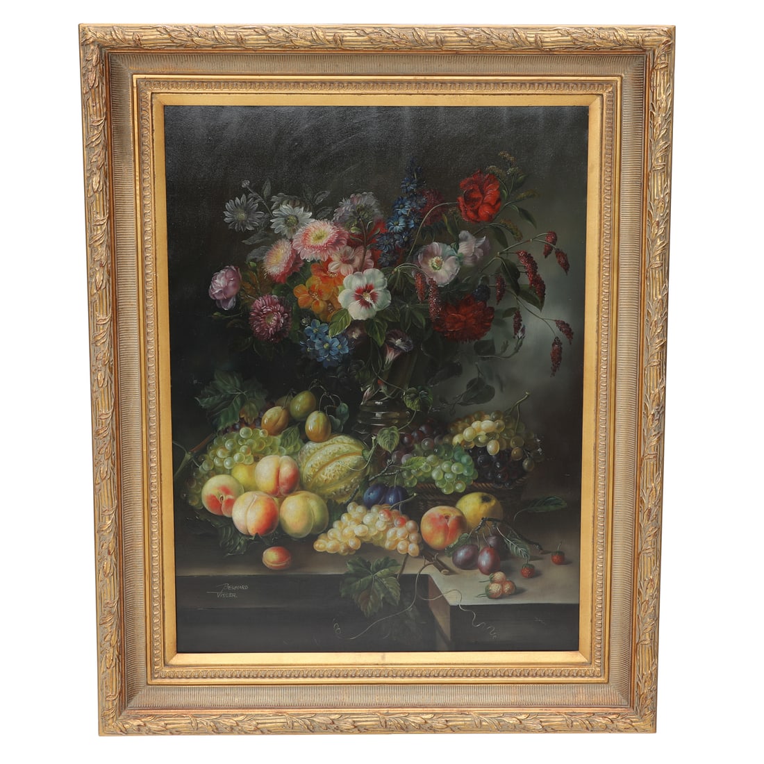 Still Life, Oil on Canvas, Signed Bernard Visser (1 of 6)