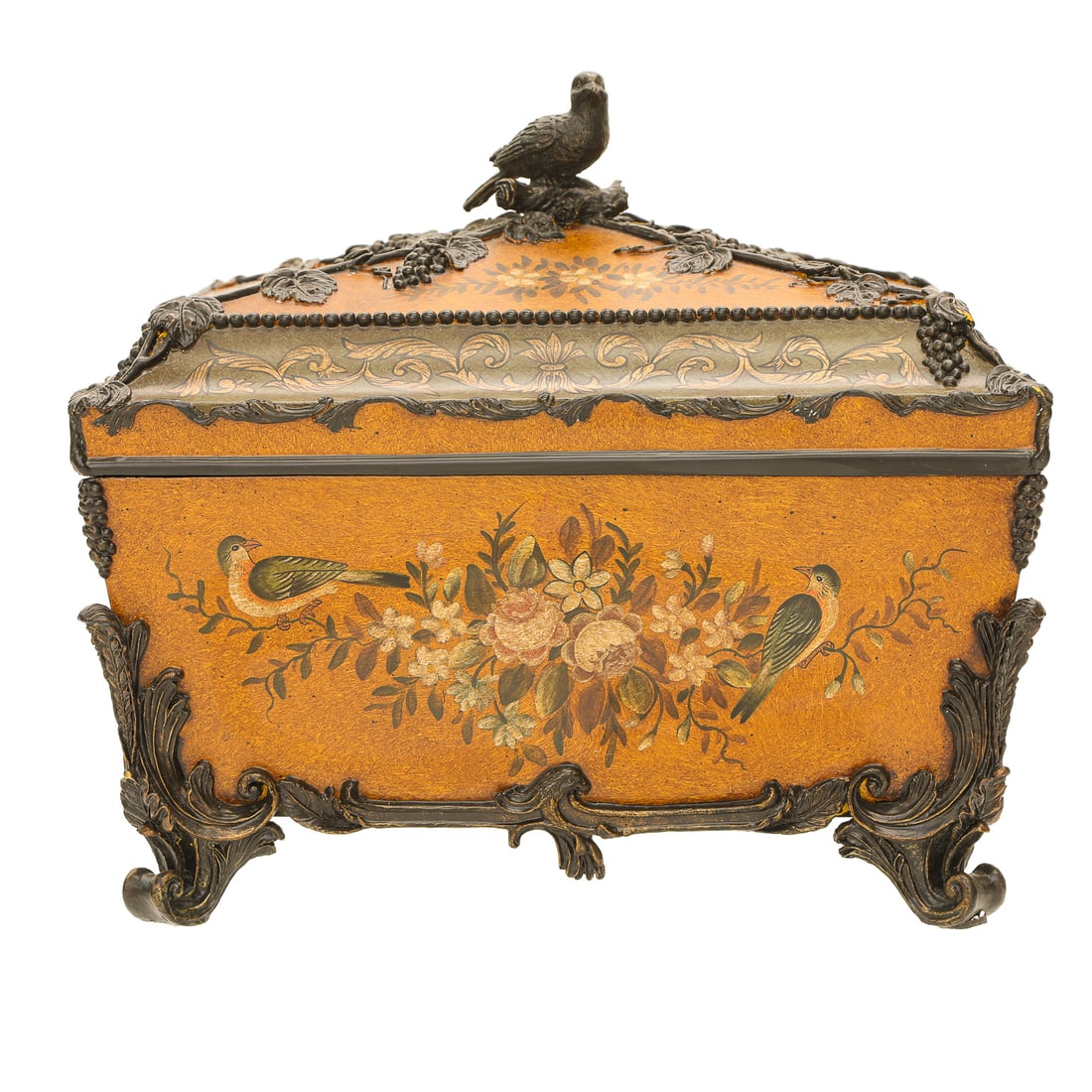 Contemporary Decorative Box with Bird Handle (1 of 8)