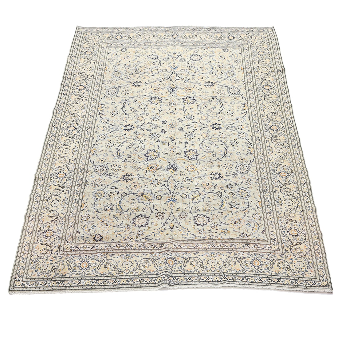 Kashan Rug, 9'1" x 13'9": Kashan Rug, 9'1" x 13'9"