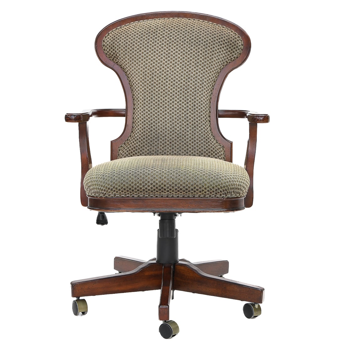 Bombay Company Mahogany Desk Chair with Hour Glass Shaped Back (1 of 7)