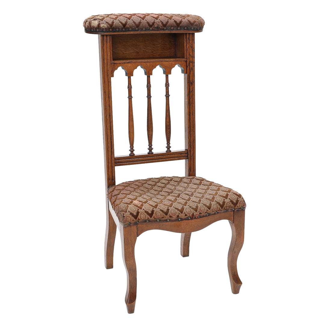 Vintage French Carved Oak Prie Dieu (1 of 9)