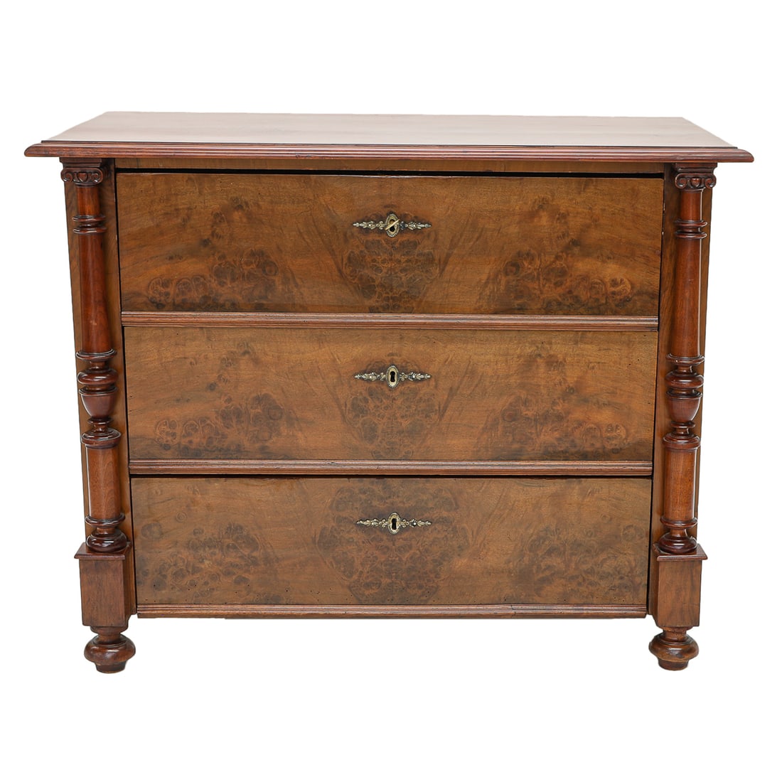 Late 19th C. Austrian Walnut Chest of Drawers (1 of 9)
