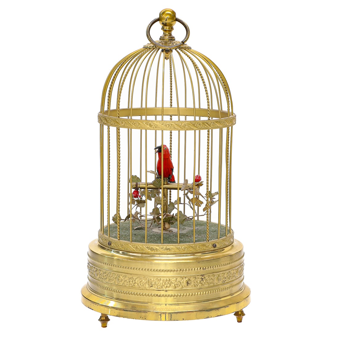 Vintage German Karl Griesbaum Automaton Birdcage Music Box (1 of 9)