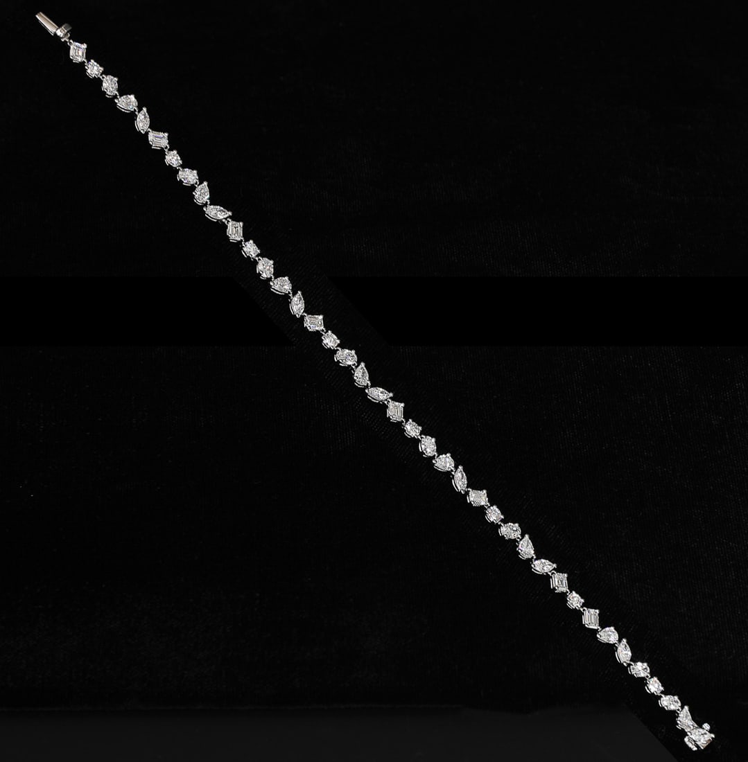7 Inch Platinum Diamond Bracelet (1 of 7)