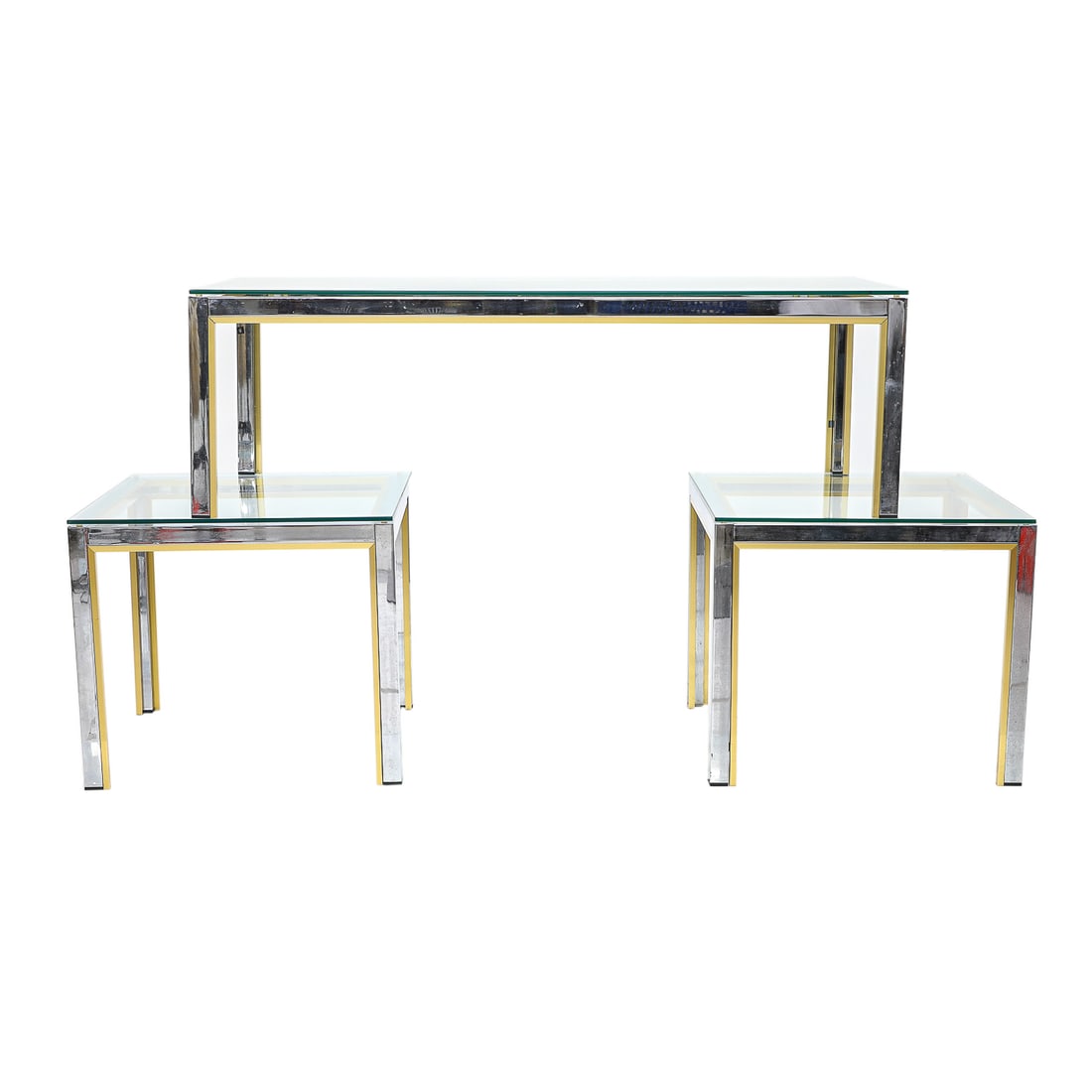 Mid Century Modern Italian Zevi Tables, Three Total, Two Side Tables and One Coffee Table (1 of 9)