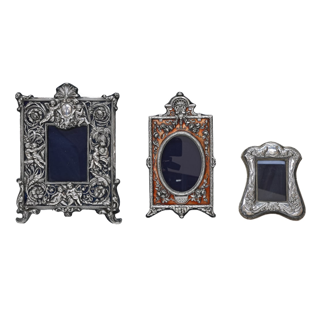 Group of Vintage Sterling Silver Frames, Three Total (1 of 7)