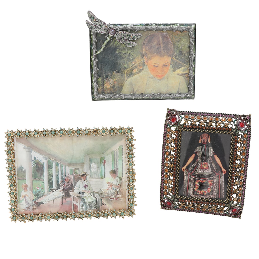 Collection of Vintage Jay Strongwater Frames, Three Total (1 of 13)