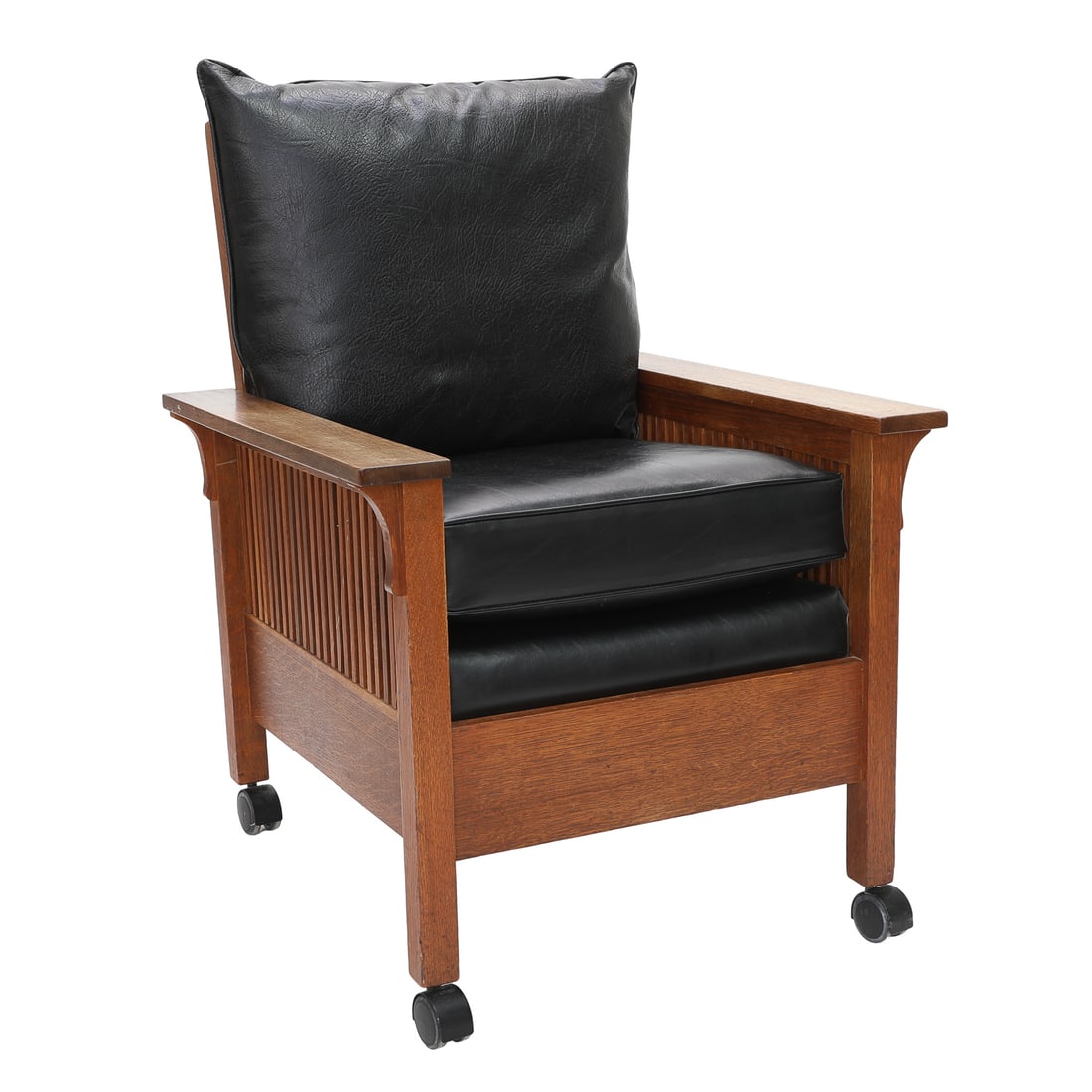 Vintage Stickley Style Oak Occasional Chair (1 of 8)