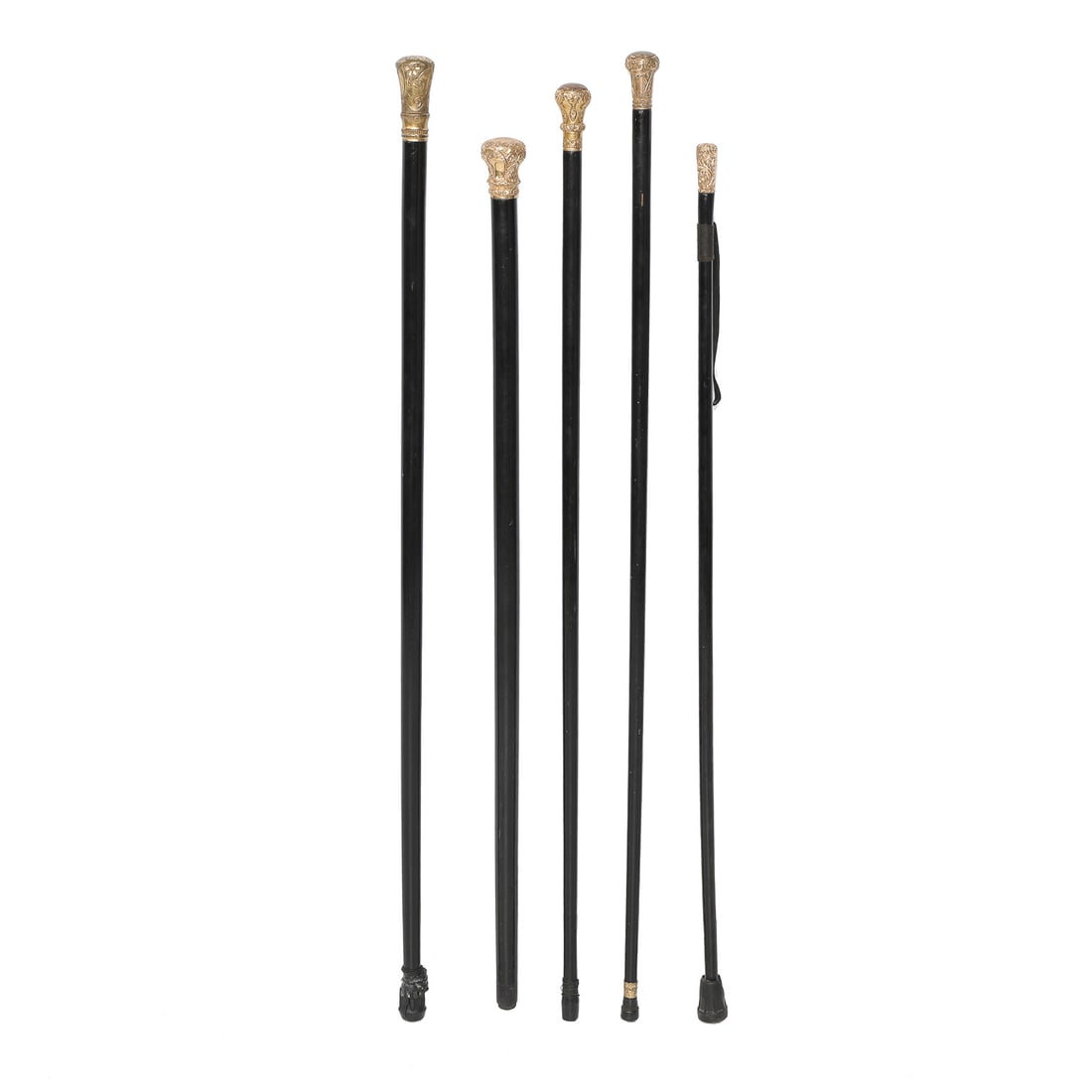 Collection of 19th C. Presentation Canes/Walking Sticks, Five Total (1 of 8)