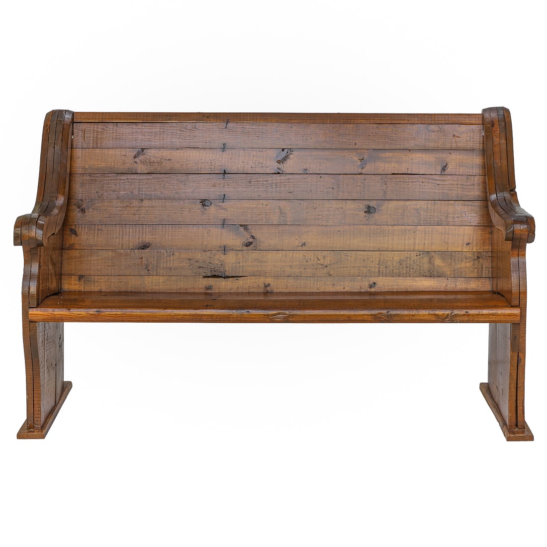 Late 19th C. American Pine Deacon's Bench (1 of 9)