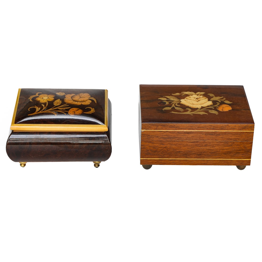 Vintage Inlaid Music Boxes, Two Total (1 of 7)