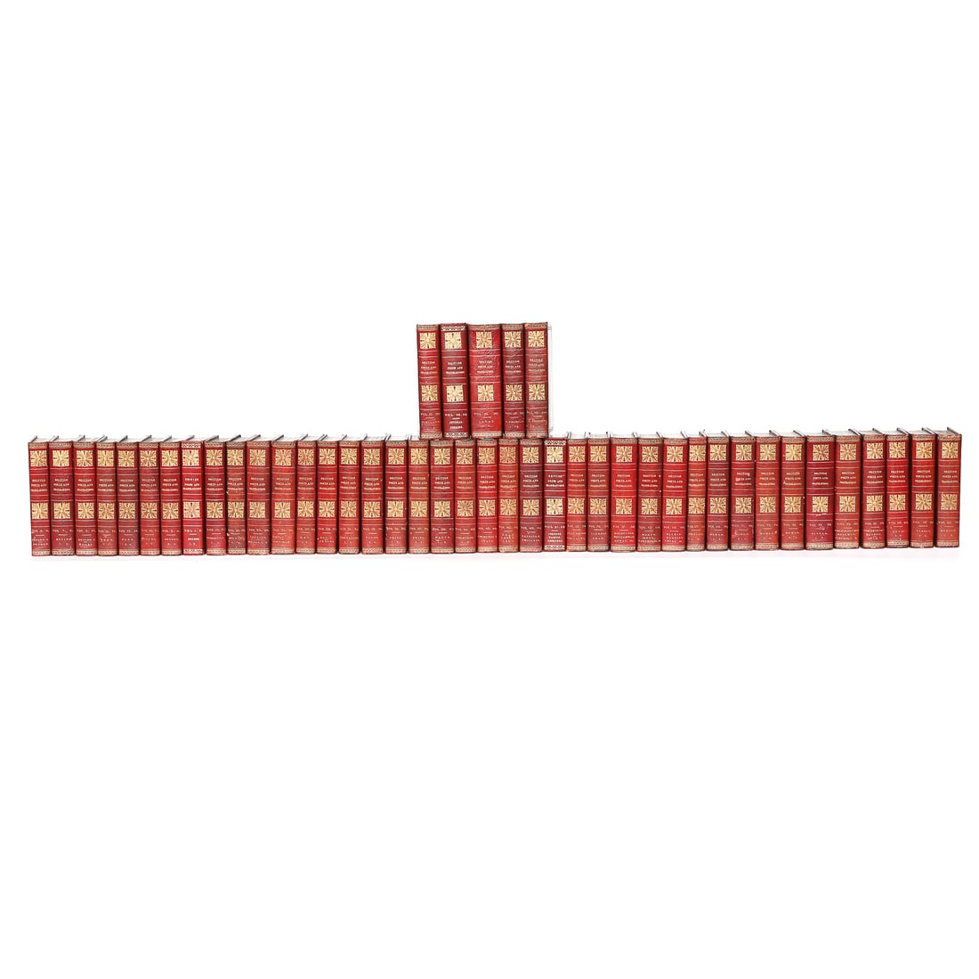 Collection of British Poets and Translations Leather Bound Books, Forty-Five (45) Total (1 of 8)