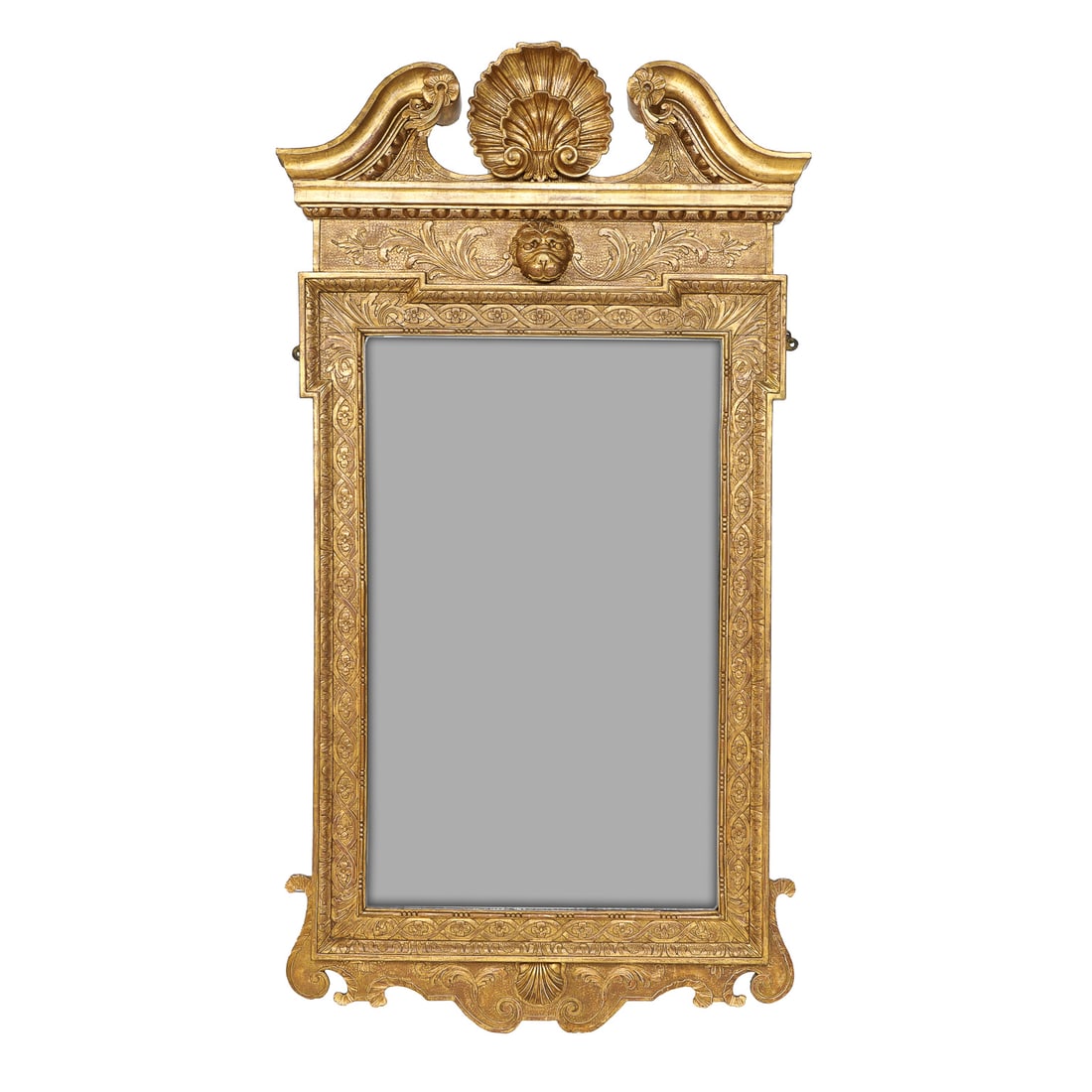 Late 18th C. George II Gilt Wood Wall Mirror (1 of 9)