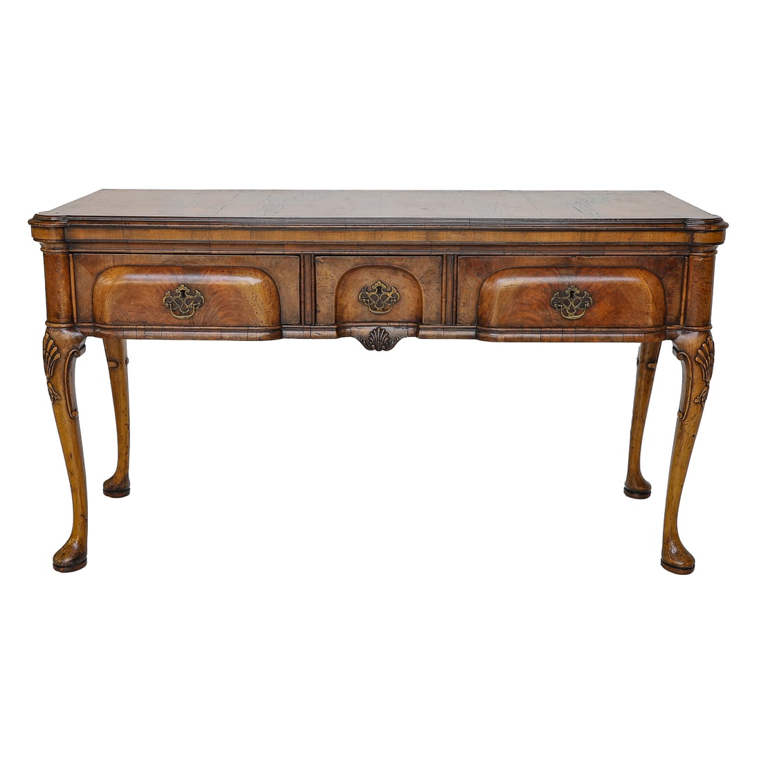 19th C. Georgian Style English Walnut Console Table/Server (1 of 7)