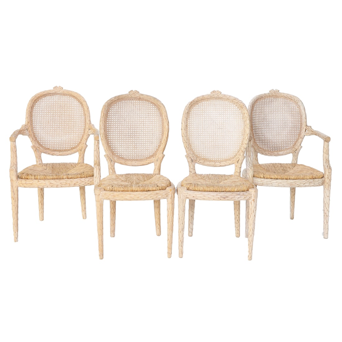 Vintage Spanish Faux Bois Tree Branch Dining Chairs, Four Total (1 of 6)