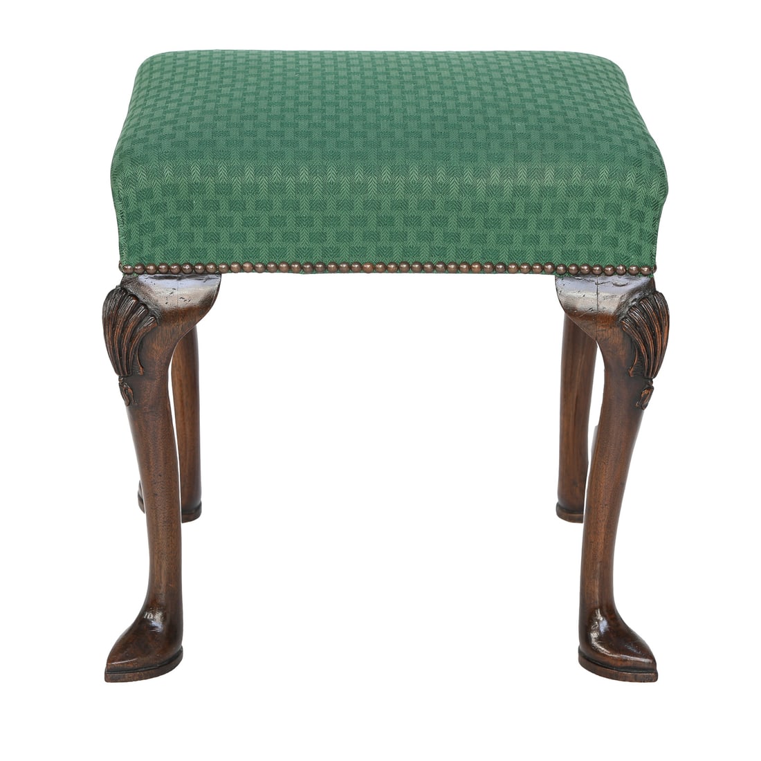 Late 19th C. Georgian Style English Walnut Stool (1 of 5)