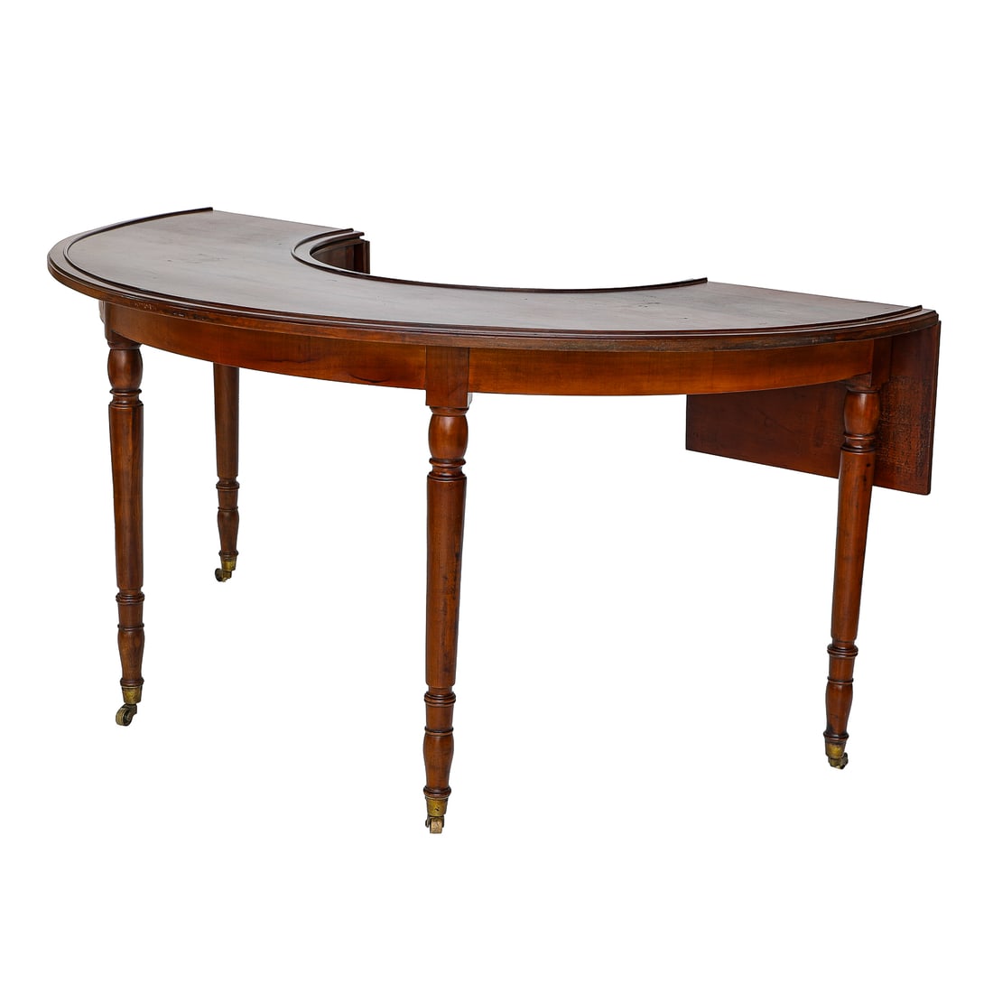 Vintage Regency Style English Mahogany Hunt Table Having Drop Leaves (1 of 5)
