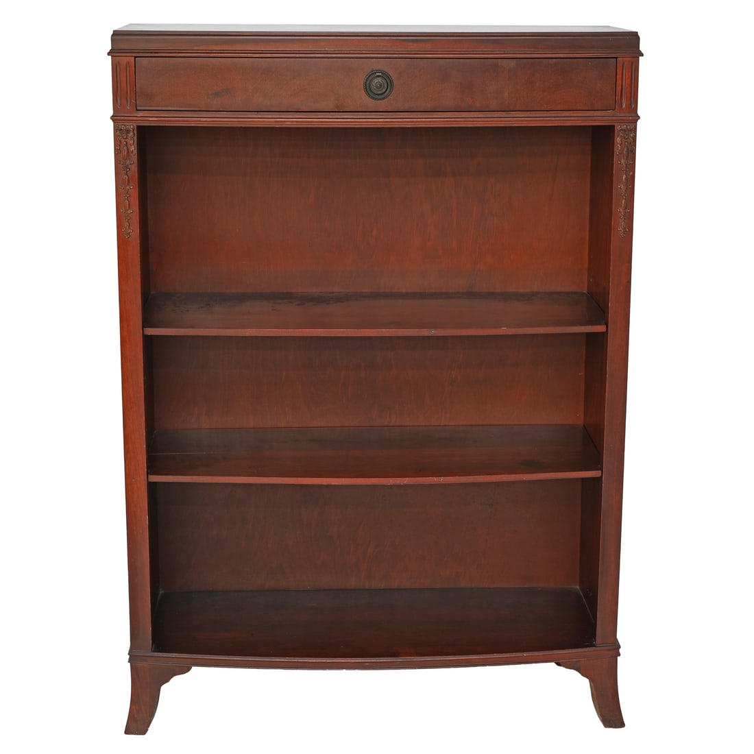 Vintage Sligh Lowry Furniture Company (Holland, Michigan) Mahogany Open Front Bookcase Cabinet (1 of 5)