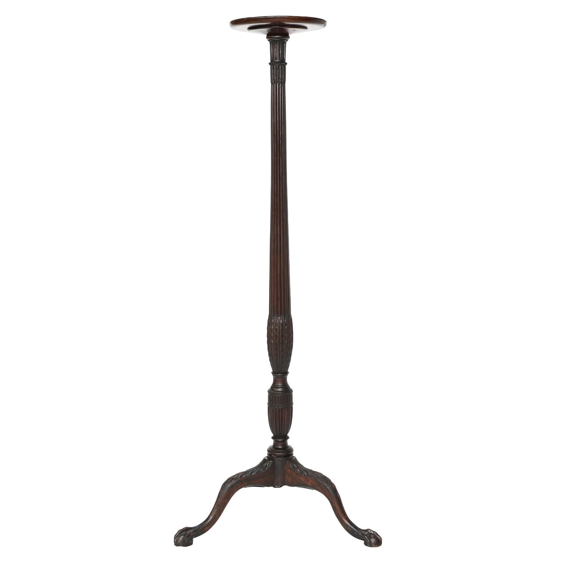 19th C. Chippendale Style English Mahogany Torchiere/Plant Stand (1 of 9)
