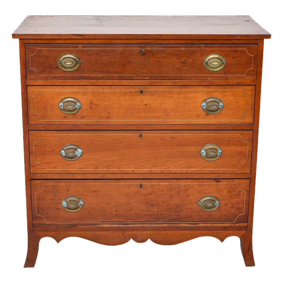 19th C. American Cherry Chest of Drawers (1 of 9)