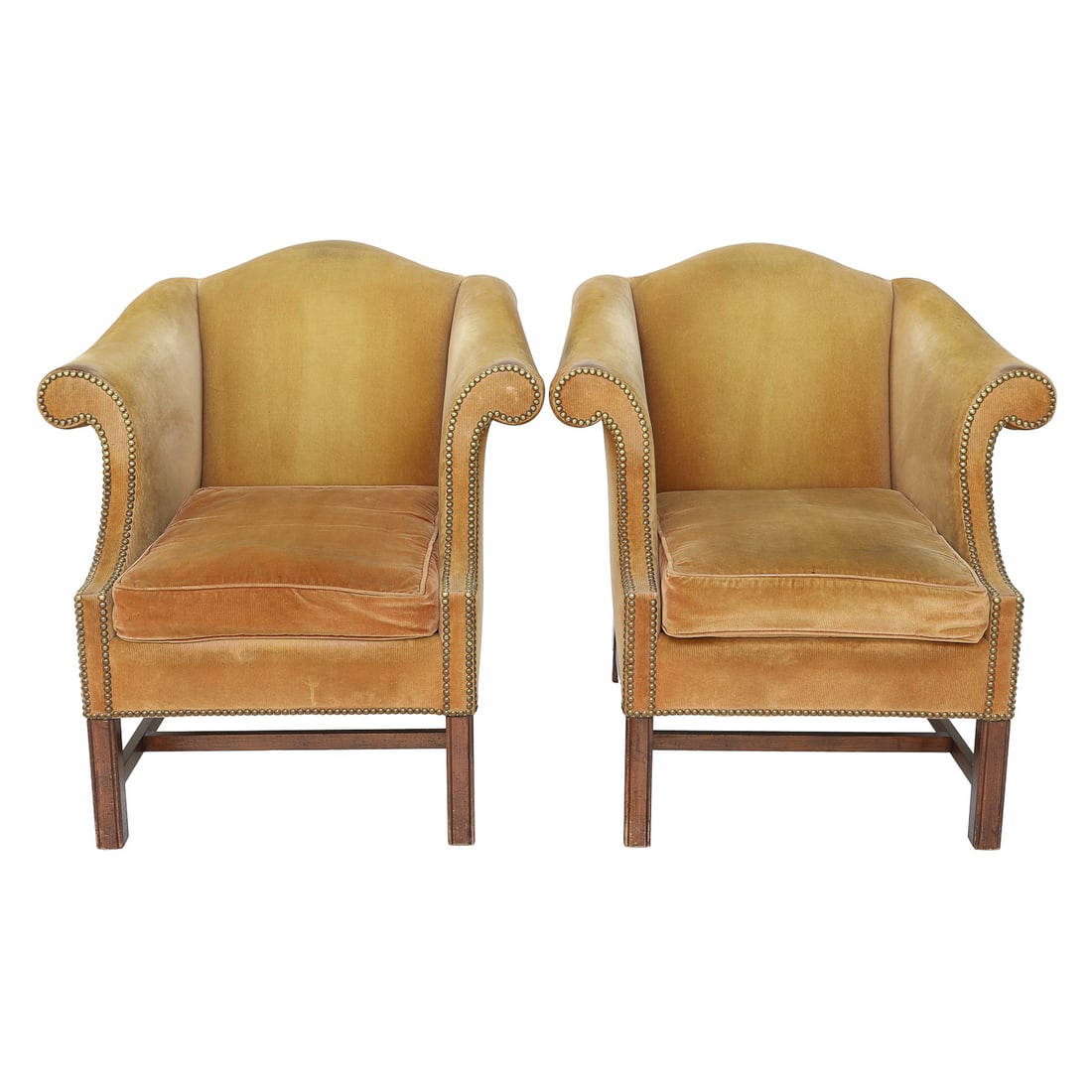 Vintage Heirloom Furniture, High Point, N.C., Occasional Upholstered Arm Chairs, Pair (1 of 5)