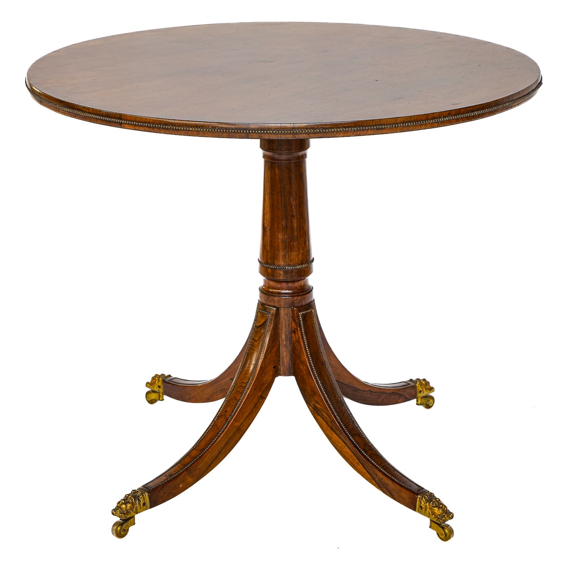 19th C. English Rosewood Occasional Circular Table (1 of 7)