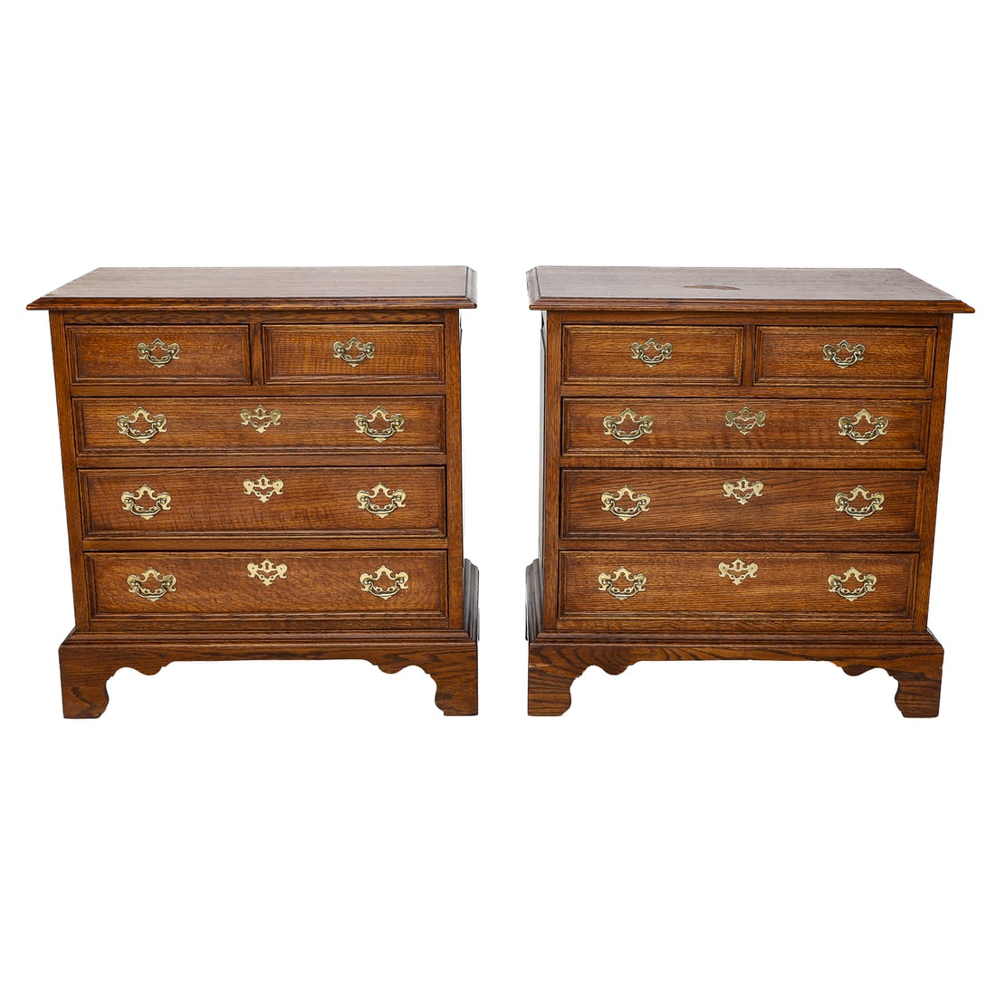 Oak Bachelor's Chest, Pair (1 of 8)