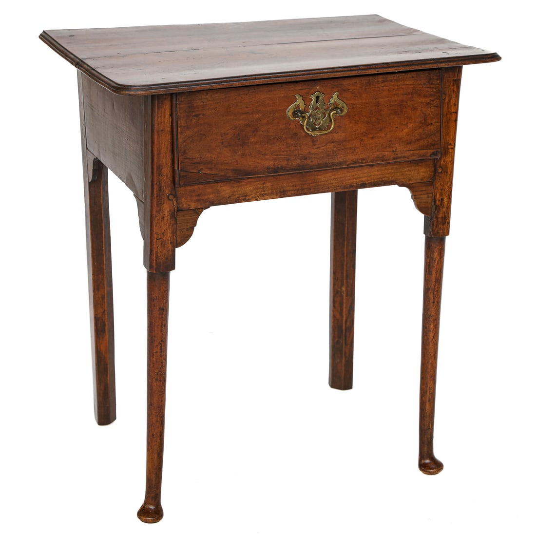 Late 18th/Early 19th C. English Queen Anne Style Fruitwood Side Table (1 of 8)
