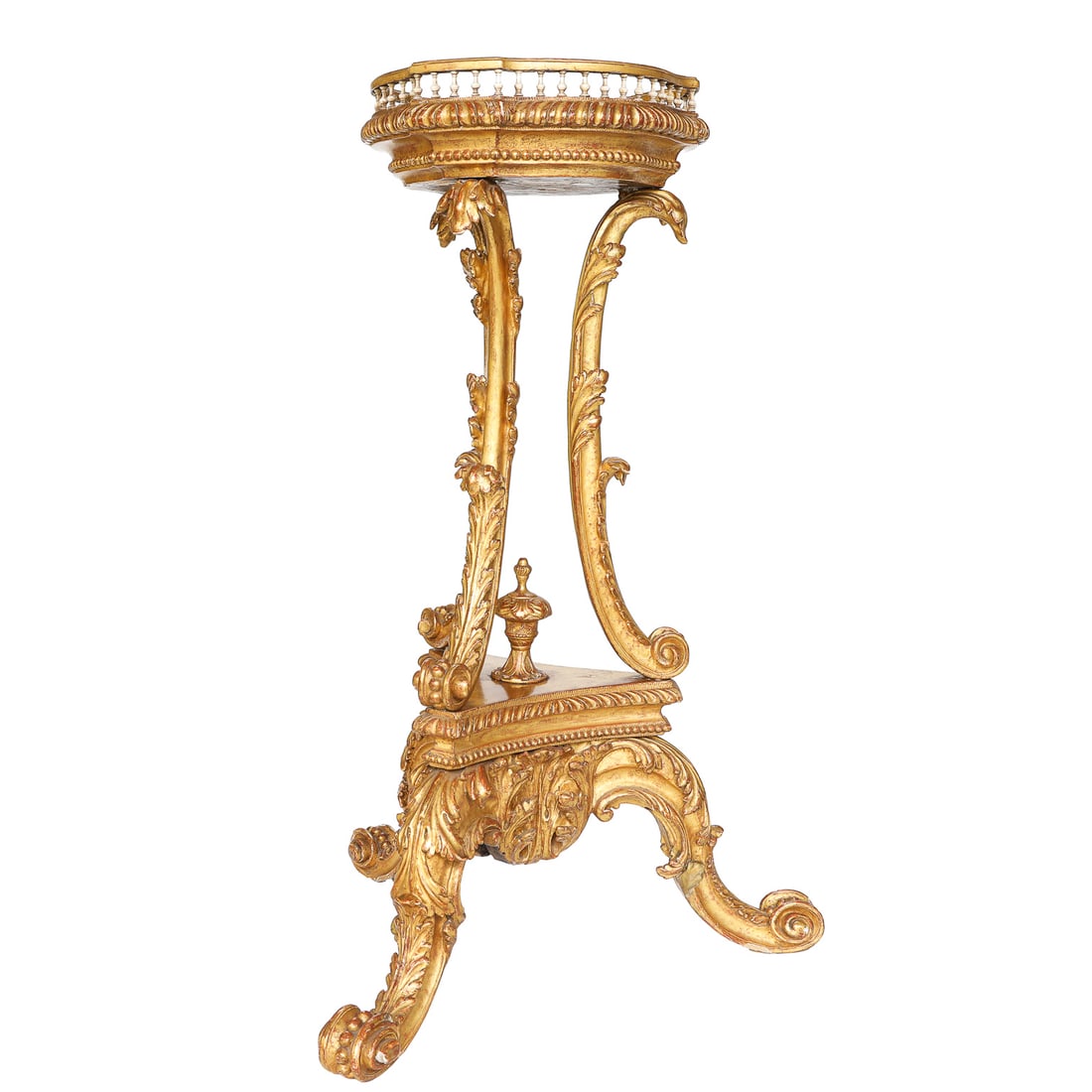 Late 18th/Early 19th C. Carved Gilt Wood George III Style Tripod Table (1 of 9)