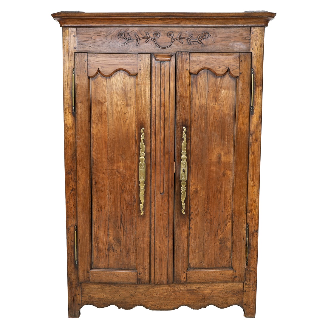 19th C. Louis XV Style Elm Two Door Armoire (1 of 8)