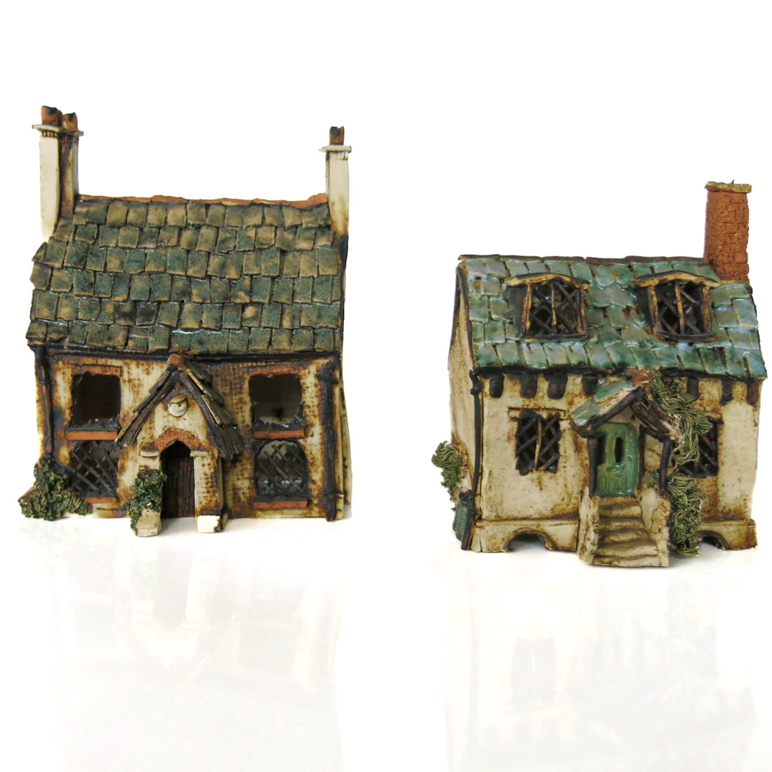 Kelvin Griffin Pottery Model Miniature Cottage Sculptures, Two Total, (1 of 7)