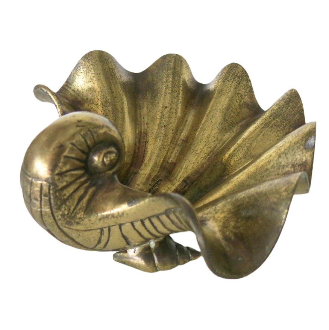 Brass Shell Shaped Dish (1 of 3)