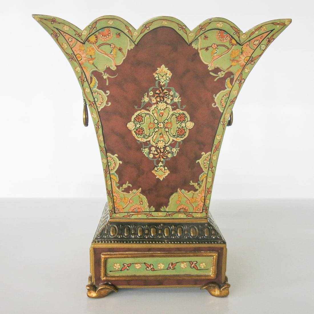 Contemporary Tole Style Shaped Planter (1 of 4)