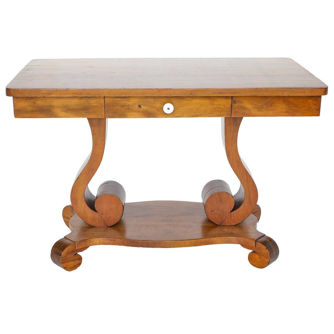 Late 19th C. American Empire Style Poplar Console Table (1 of 7)
